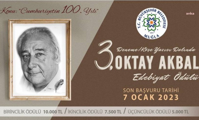 Muğla Haberleri | Muğla Büyükşehir Tarafından Düzenlenen Oktay Akbal Edebiyat Ödülü İçin Başvurular Başladı
